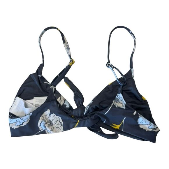 NWT RVCA | Junior's Standard Rylie Knot Bikini TOP Iron L - Picture 4 of 6